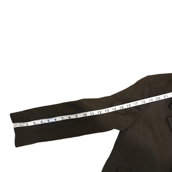 Lark and Ro Peacoat Women’s Size 0 Wool Blend Dark Olive New Without Tags - Picture 6 of 8